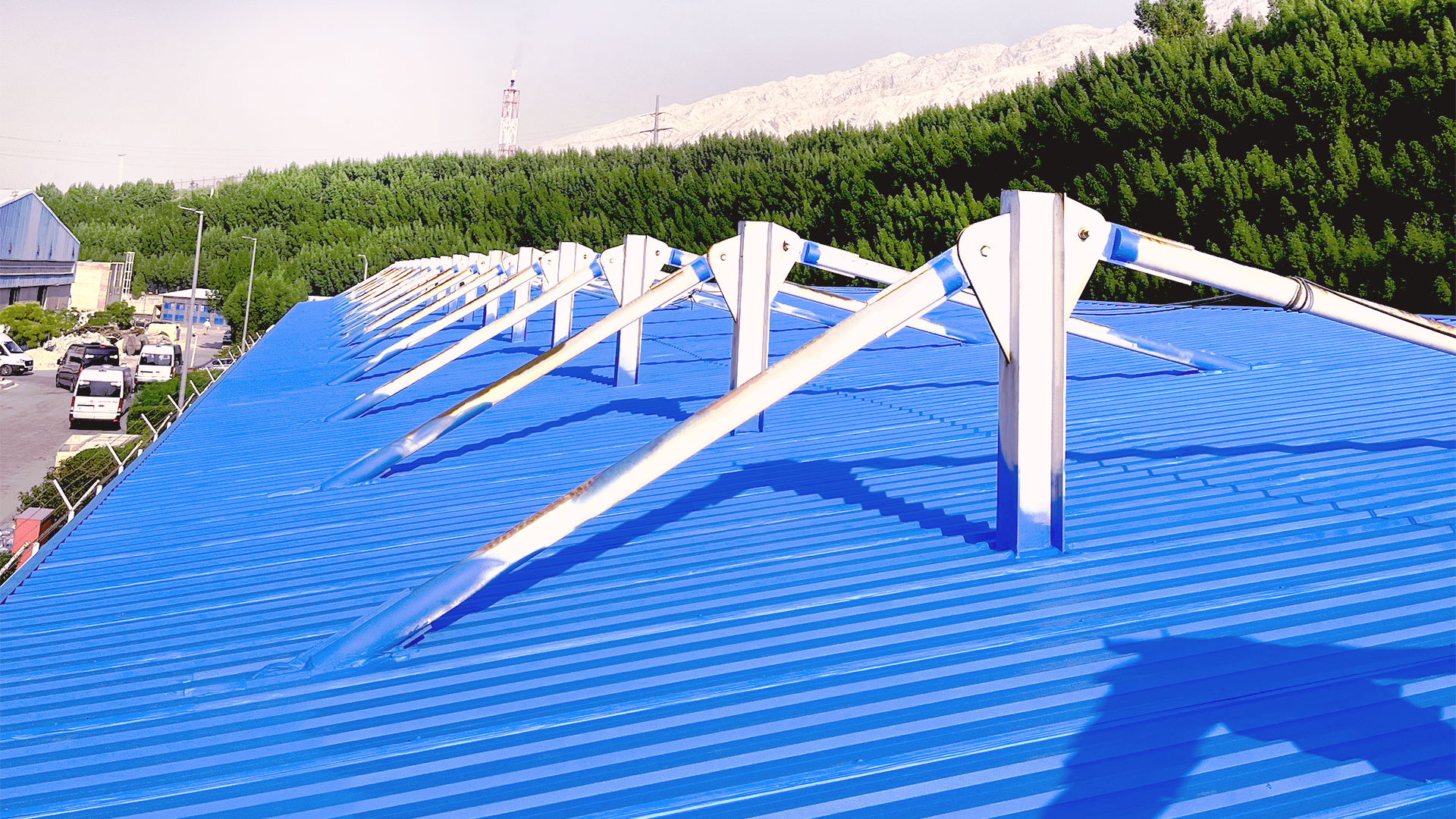 پوشش دهی دیوار ساختمان اداری